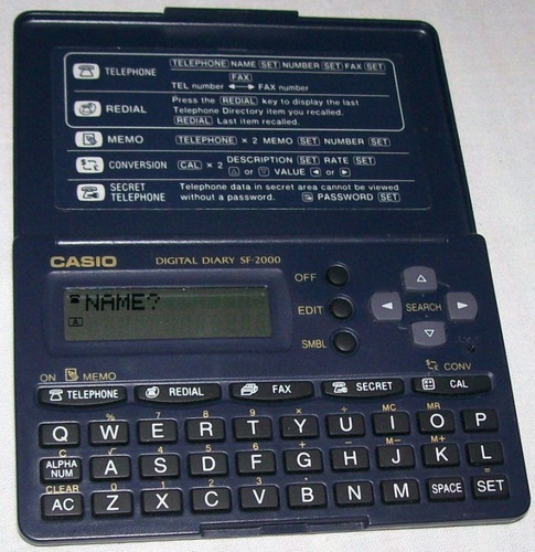 Agenda Digital Casio S F- 2000 W Caja Original Importada