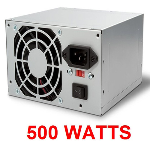 Fuente De Poder 500 Watts Wash Atx 20+4 Pines Sata Poder Xtc
