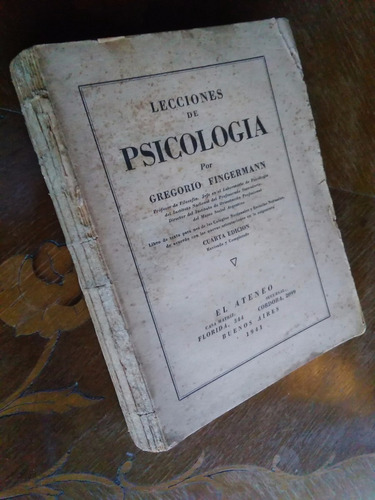 Gregorio Fingermann - Lecciones De Psicología