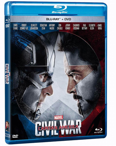 Blu Ray Capitan America Civil War + Dvd