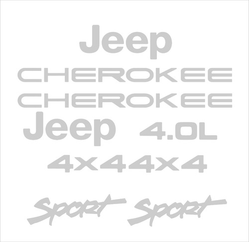 Kit Adesivo Jeep Cherokee Sport Chkrs09 Fgc