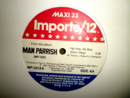 Disco Remix Vinyl Imprtd Man Parrish - Hip Hop Be Bop (1982)