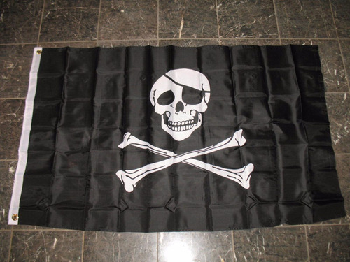 Bandera Pirata Clasica 150x90 Cm Piratas Del Caribe