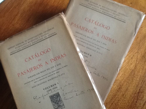 Catálogo Pasajeros Indias Siglos 16 Al 18 Cristóbal Bermúdez