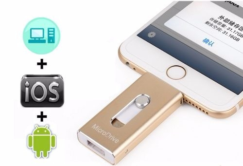 Memoria Para iPhone Y iPad Usb 32b Iflash Respaldo Externo