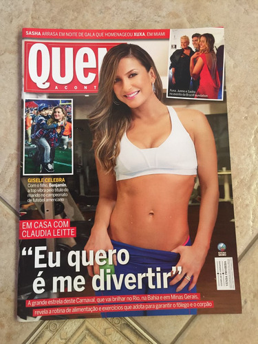 Revista Quem 751 Claudia Leitte Gisele Bündchen Xuxa I876