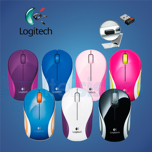 Imagen 2 de 5 de Mouse Logitech M187 Mini Wireles Sellados Colores Itelsistem