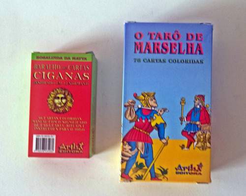 Kit Oráculo: Tarot Marselha + Baralho Cigano Ed. Artha - R 