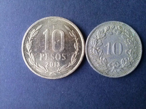 Moneda Suiza 10 Rappen Ceca B Níquel 1967