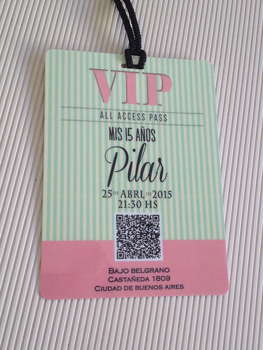 Tarjetas Invitaciones 15 Años Vip Pastificadas X10