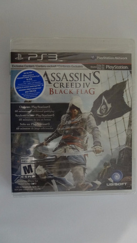 Assassins Creed Black Flag Inglês Ps3 Novo E Lacrado