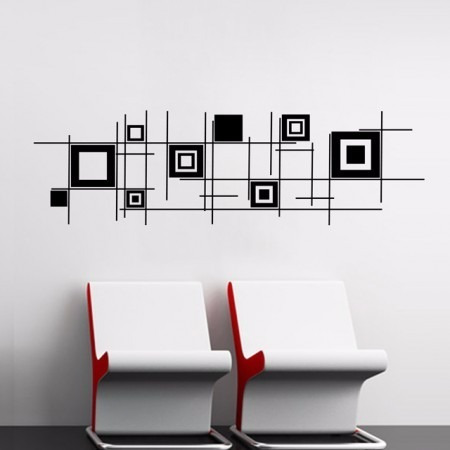 Adesivo Decorativo De Parede Quadros Abstratos Modernos Novo