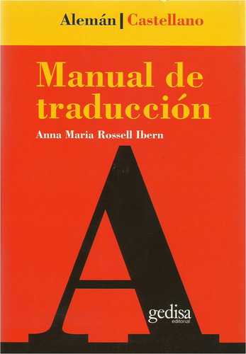 Manual De Traducción    Alemán Español    Nuevo