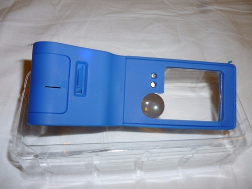 Lupa Microscopio De Bolsillo 55x Luz Led Y Luz Uv