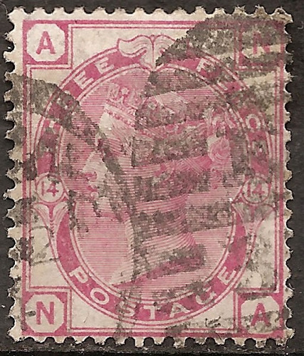 Inglaterra Reino Unido Scott 61 U$47,5 Yv 51 Pl 14 Año 1873 