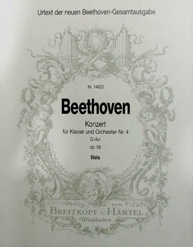 Partitura Beethoven Orchestra No.4 Em Sol Maior - Viola