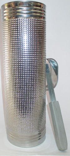 Guiro Guacharaca 32x12 Cms En Acero Trinche Mango Cuero N11.