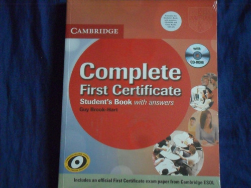Libro Complete First Certificate Con Cd-rom Y Audios