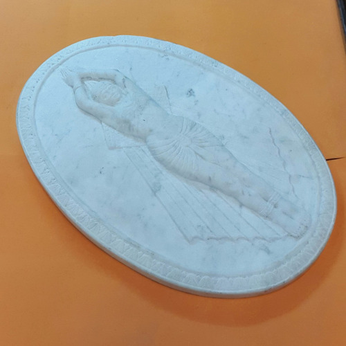 Fina Escultura En Mármol || Danzarina Estilo Chiparus 2732 (Usado)