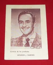 Comprar Retrato Tarjeta Actor Jorge Che Reyes Mouson Vasenol Antiguo