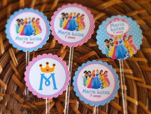 30 Toppers, Palitinho Personalizados Cupcakes, Docinho