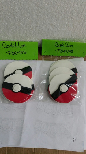 Pokebolas X 6 Unidades En Goma Eva