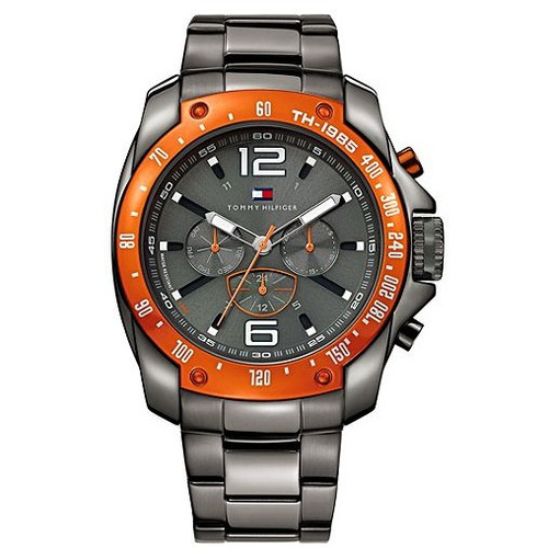 Relógio Tommyhilfiger Th1790869 Orig Chron Anal Black Orange