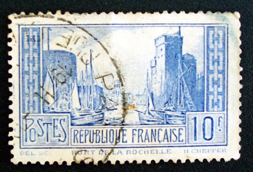 Francia - Yv. 261b Rochelle Outremer Pale (t1) Usado L2117