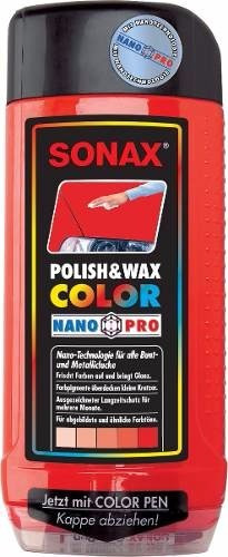 Cera Polish Sonax Color Rojo 500 Ml