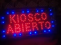 Comprar Cartel Led Kiosco Abierto Doble Palabras - Leer Detalle