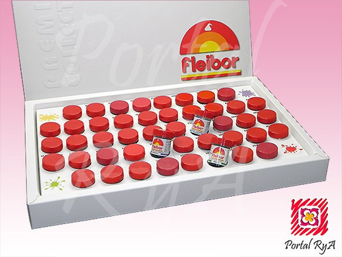 Imagen 2 de 8 de Colorantes Comestibles En Pasta Fleibor X 46 Premium Collec.