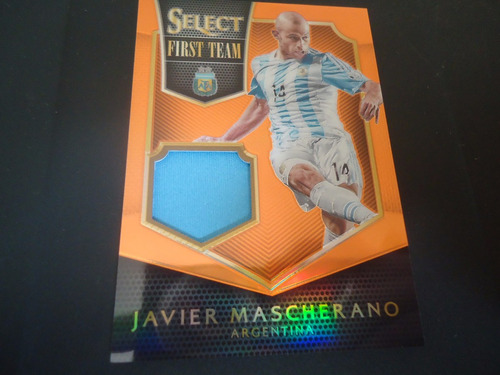 2015 Panini Select Javier Mascherano Orange Jersey /149 Arg