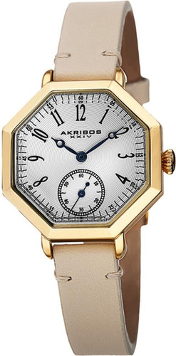 Reloj Akribos Xxiv Para Mujer Ak771tn Tablero Color Blanco