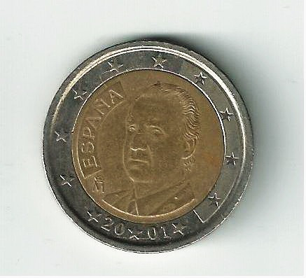 Fk España 2 Euros 2001 Antes Emision Oficial Euro 2002