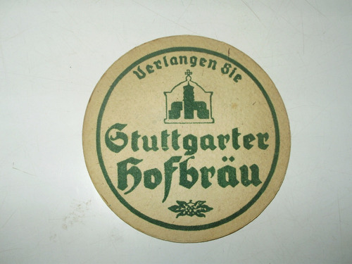 Stuttgarter Cerveza Antiguo Posavaso Carton Coleccion
