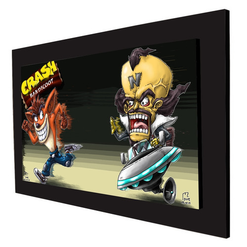 Cuadro 60x40cms Decorativo Crash Bandicoot!!!+envío Gratis