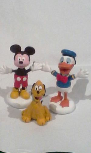 Imagen 1 de 6 de Mickey, Donad,pluto,en Masa Flexible