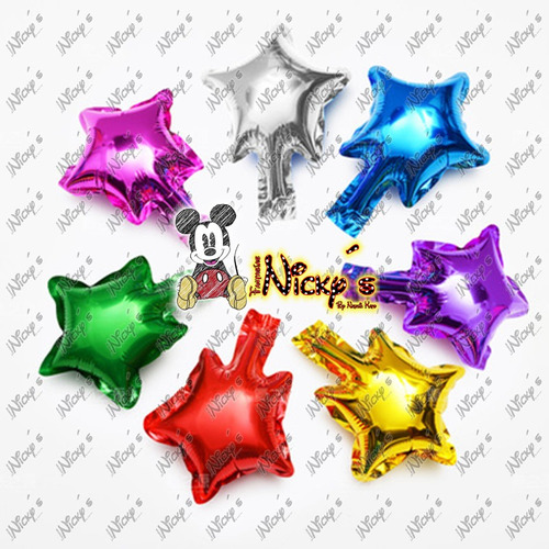 100 Globos Con Forma De Estrella De 5 Pulgadas 12.5x 12.5cm