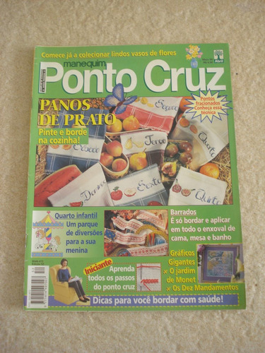 Revista Manequim Ponto Cruz N°52 Barrados Quarto Infantil