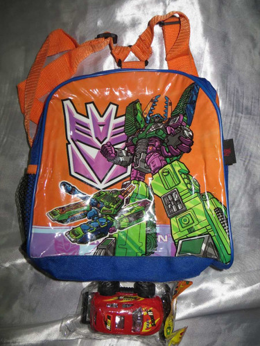 Mochila Transformers Niños Mide 25 Cm Alto Mas Juguete