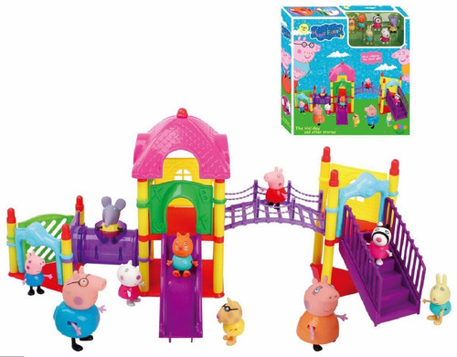 Família Peppa Pig No Parque + 4 Amigos Pronta Entrega