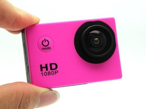 Câmera Tj4000 Ação Sports Full Hd 1080p Zoom 4x 60 Fps Rosa