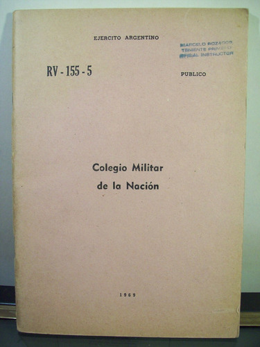 Adp Colegio Militar De La Nacion / Ejercito 1969