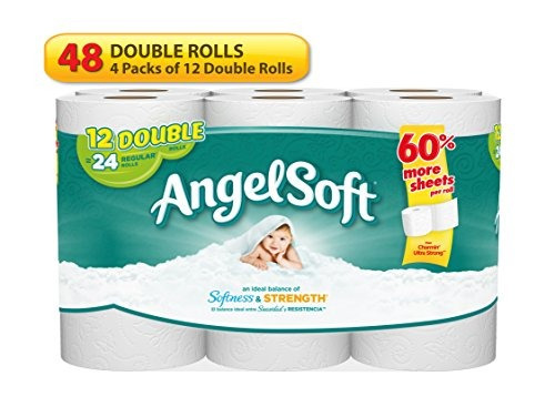 Ángel De Tejido Blando 48 Doble Rolls Bañera, 12 Count (paqu