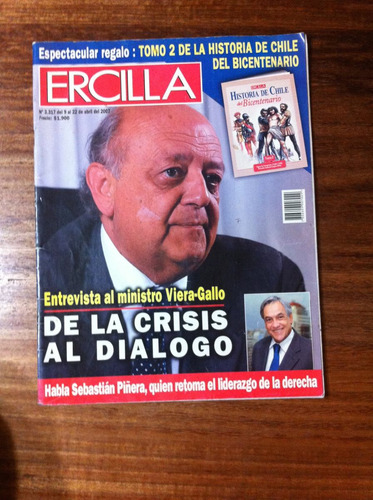 Revista Ercilla Nº 3317  - Ministro Viera Gallo