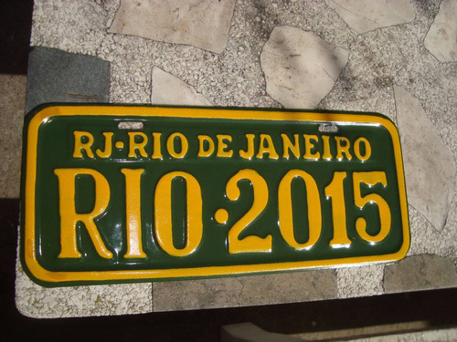 Matricula,chapa,patente De Rio De Janeiro 2015