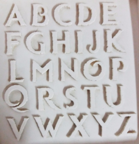 Molde De Silicone Alfabeto Frozen Pq Letras Culinária Biscui