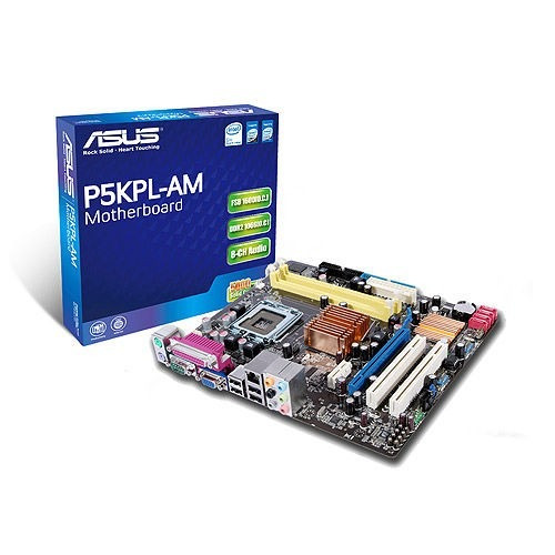 Kit Placa Mãe Asus P5kpl-am, Proc Core 2 Duo E7500, 2gb Mem