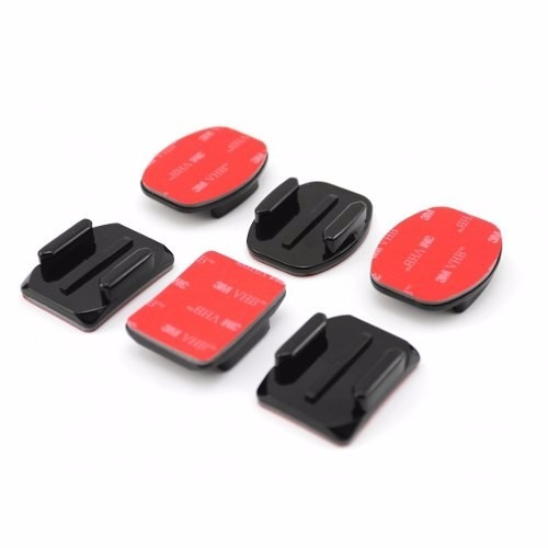 Soportes Adhesivos Gopro Curvo + Plano Orig Casco X6 Tec-pro