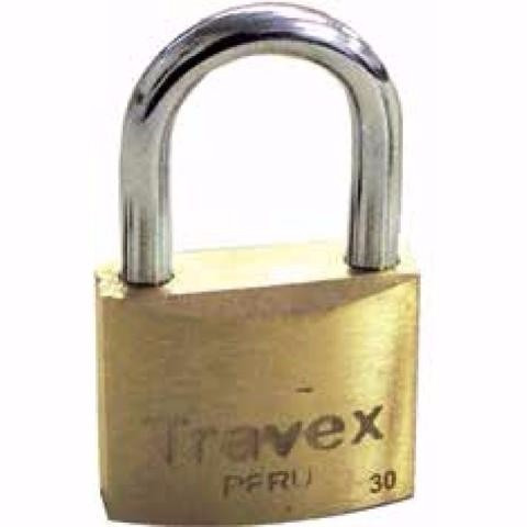 Candado Plano De Laton Tipo Cisa 30mm Arco De Acero Travex